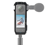 Magnetic Folding 1/4 Horizontal And Vertical Shooting Camera Quick Installation and Disassembly Cage Extended Protection Frame for Insta360 x4 Action Cameras