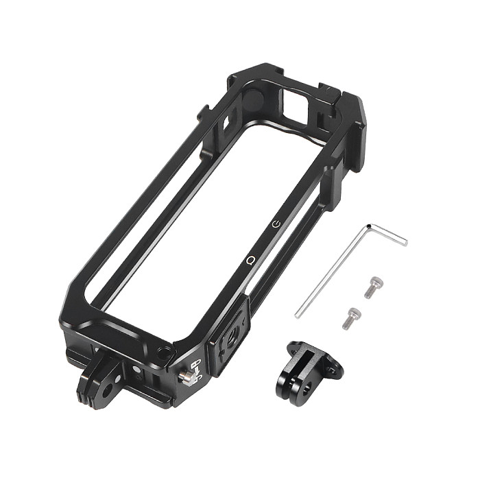 Magnetic Folding 1/4 Horizontal And Vertical Shooting Camera Quick Installation and Disassembly Cage Extended Protection Frame for Insta360 x4 Action Cameras