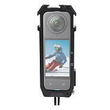 Magnetic Folding 1/4 Horizontal And Vertical Shooting Camera Quick Installation and Disassembly Cage Extended Protection Frame for Insta360 x4 Action Cameras