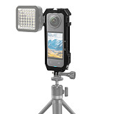 Magnetic Folding 1/4 Horizontal And Vertical Shooting Camera Quick Installation and Disassembly Cage Extended Protection Frame for Insta360 x4 Action Cameras