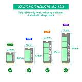 New version 2 in 1 Combo M.2(NGFF) NVMe SSD/SATA-Bus SSD to SFF-8643 and SATA Adapter