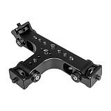 Aluminum Alloy Three Position Multi-functional Live Streaming Bracket Phone Adapter Stand horizontal And Vertical Pan Tilt Base Universal