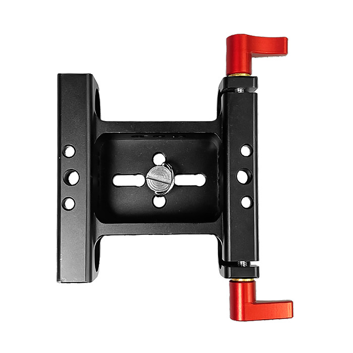 15mm Dual Hole Tube Clamp Pan Tilt Rod Rail Clamp Mounting Base Universal DSLR Camera Quick Installation Board Slide Rail And Focus Cage Kit