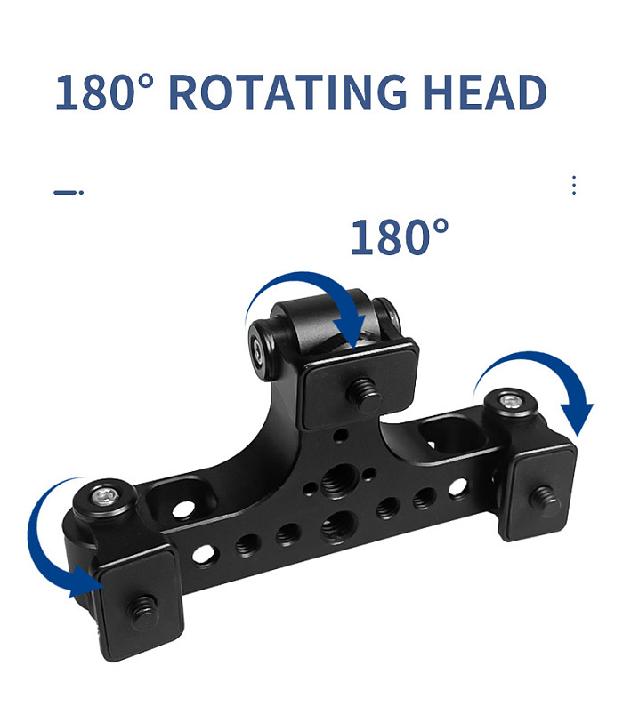 Aluminum Alloy Three Position Multi-functional Live Streaming Bracket Phone Adapter Stand horizontal And Vertical Pan Tilt Base Universal