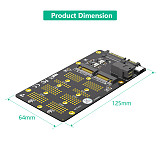 New version 2 in 1 Combo M.2(NGFF) NVMe SSD/SATA-Bus SSD to SFF-8643 and SATA Adapter
