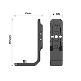 For Insta360X4 Horizontal And Vertical Shooting Bracket With Magnetic Suction Insta360X4 Sports Camera Mounting Bracket