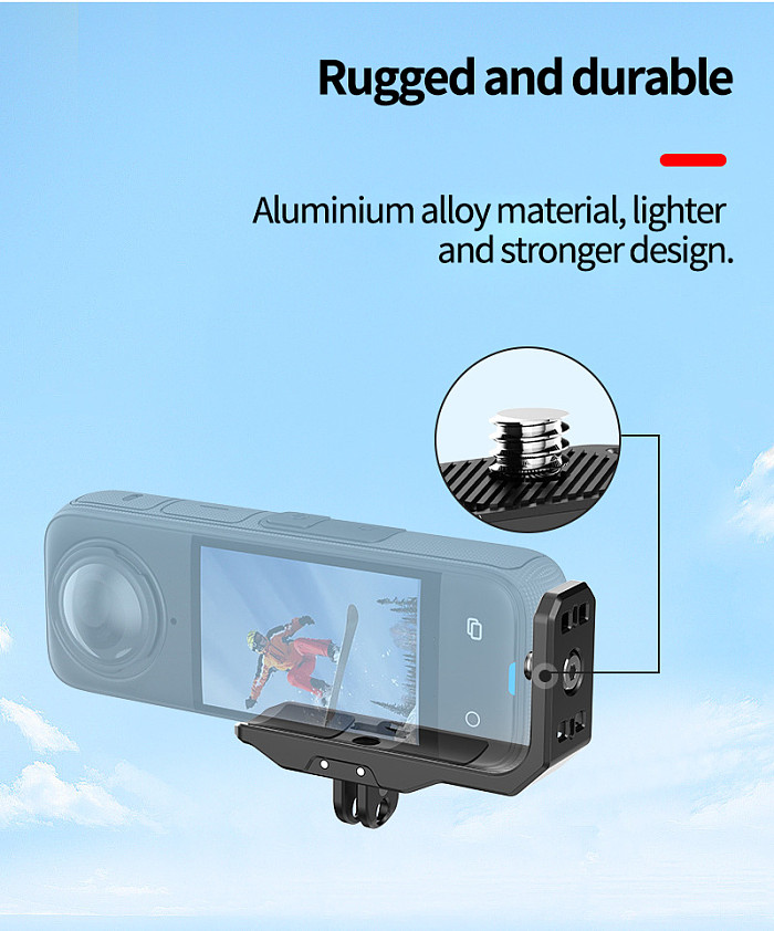 For Insta360X4 Horizontal And Vertical Shooting Bracket With Magnetic Suction Insta360X4 Sports Camera Mounting Bracket