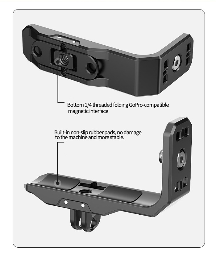 For Insta360X4 Horizontal And Vertical Shooting Bracket With Magnetic Suction Insta360X4 Sports Camera Mounting Bracket