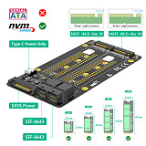New Version Dual M.2 NVME SSD to Dual SFF-8643 Adapter
