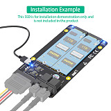 New Version Dual M.2 NVME SSD to Dual SFF-8643 Adapter
