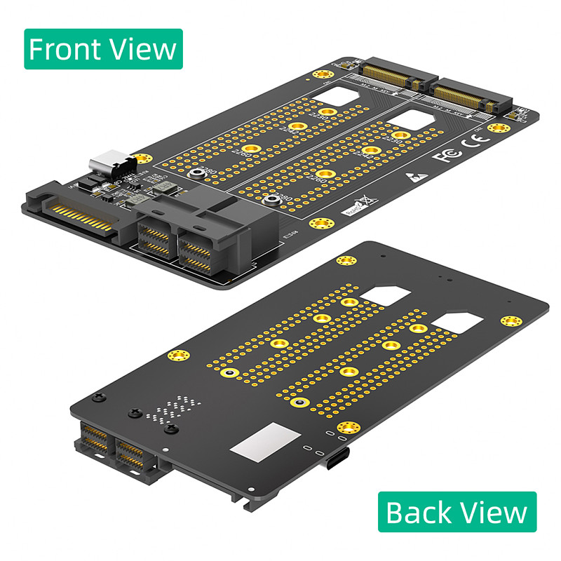 New Version Dual M.2 NVME SSD to Dual SFF-8643 Adapter