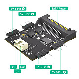 5V 3PIN A-RGB Fan Controller, 5V Lighting Controller, Computer Atmosphere RGB LED Synchronization Controller for desktop PC