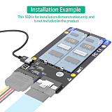 Dual 2X M.2 NVME SSD to Slimline SFF-8654 8X Adapter (PCIe Bifurcation Motherboard is Required)