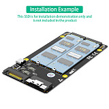 Dual 2X M.2 NVME SSD to Slimline SFF-8654 8X Adapter (PCIe Bifurcation Motherboard is Required)