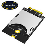 New Version SD Card to NGFF Key B Adapter Supports M.2 key B in format 3042/3052 For Laptop/Embedded Computers