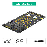 New Version Dual M.2 NVME SSD to Dual SFF-8643 Adapter