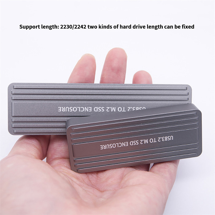 M.2 SSD Case for NVMe to USB 3.2 Gen2 20Gbps NVMe PCIe SSD Enclosure for NGFF SATA m2 External Hard Drive Enclosure M Key B Key