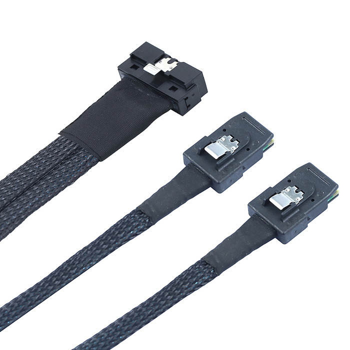PCIE Slimline LP Low Profile Adapter Cable SFF-8654 8I to 2x SFF-8087 Connection Cable