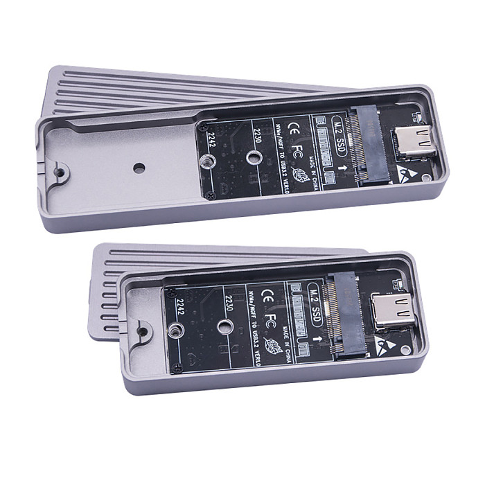 M.2 SSD Case for NVMe to USB 3.2 Gen2 20Gbps NVMe PCIe SSD Enclosure for NGFF SATA m2 External Hard Drive Enclosure M Key B Key