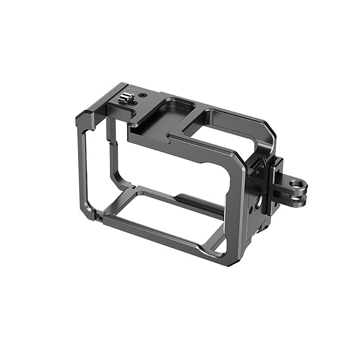 Aluminum Alloy Camera Cage for DJI ACTION 4 3 Metal Cage Full Protective Frame with Cold Shoe Mount Sports Camera Accessories