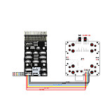Tarot Distribution Board/12S Voltage Ammeter/high Current 100A Four-Axis Hub TL3302