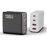 Fast Charger for DJI AIR 3/Avata 2 Gallium Nitride Battery Charger Head 100W PD QC3.0 Foldable Drone Charger USB-A/Type-C Output