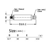 300-470MHz UHF Wireless Remote Control ISM Band Bandpass Filter Compact Size with SMA Connector