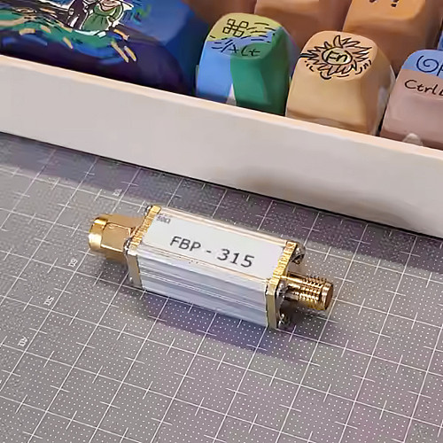 315MHz (300 to 346) Bandpass Filter Ultra Small Size Low Insertion Loss with SMA Connector for VTX Receivers