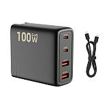 Fast Charger for DJI AIR 3/Avata 2 Gallium Nitride Battery Charger Head 100W PD QC3.0 Foldable Drone Charger USB-A/Type-C Output