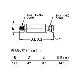 315MHz (300 to 346) Bandpass Filter Ultra Small Size Low Insertion Loss with SMA Connector for VTX Receivers