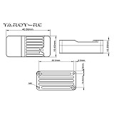 Tarot HD HDMI-compatible to Analog AV Module/300mm/Open TL3503