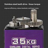 Waterproof Servo Robot Car 90-180°/270°/360° Hollow Cup All Metal Steel Teeth High-pressure Brushless High Torque Model Climbing Car Easy To Control