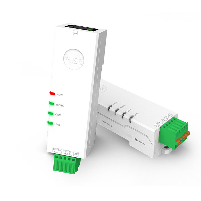USR-DR132/134 Ultra-small Size Serial Device Server RS232/RS485 to Etehrnet Converter 10/100Mbps Support TCP/UDP/HTTP/DHCP/DNS