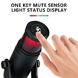 M9/MU-900oro USB Microphone Gaming Phone Voice Live Desktop RGB Recording Noise Reduction Capacitive Microphone