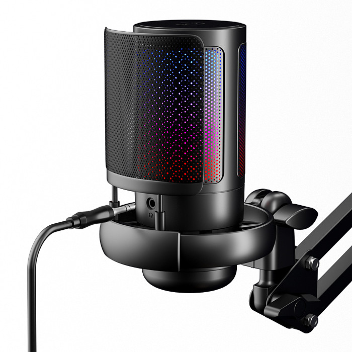 ME6P/ME6S USB Microphone Gaming Phone Voice Live Desktop RGB Recording Noise Reduction Capacitive Microphone