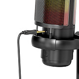 ME6P/ME6S USB Microphone Gaming Phone Voice Live Desktop RGB Recording Noise Reduction Capacitive Microphone