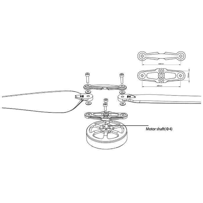 Tarot 1565 380mm/ 1665 406mm Folded Propeller CW/CCW Props For Octcopter Multi Rotor Drone Hexacopter