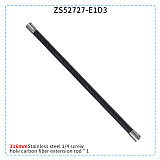 1/4 Screw Hole Extension Rod Double Head 12mm Carbon Fiber Tube Extended Shooting for DJI GOPRO Insta3 Sports Cameras