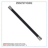 1/4 Screw Hole Extension Rod Double Head 12mm Carbon Fiber Tube Extended Shooting for DJI GOPRO Insta3 Sports Cameras