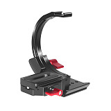 Semi-Circular Camera Lens Support Bracket Horizontal Vertical Photography for Sony Canon Nikon Fuji Video SLR Vlog Tripod Holder