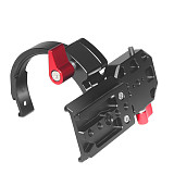 Semi-Circular Camera Lens Support Bracket Horizontal Vertical Photography for Sony Canon Nikon Fuji Video SLR Vlog Tripod Holder