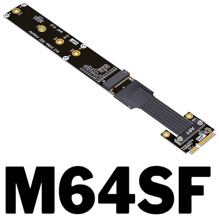 (ADT-LINK） Mini PCIe Wireless Network Adapter M.2 NVME SSD Extension Cable PCIe 4.0 3.0