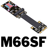 PCIe 3.0/4.0x1 mini-PCIe to mini-pcie Male to Female Extension Cable for Wireless Network Card to Motherboard Connection Cord