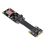 PCIe 3.0/4.0x1 mini-PCIe to mini-pcie Male to Female Extension Cable for Wireless Network Card to Motherboard Connection Cord