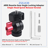 For DJI ACTION 5 PRO/ GOPRO13/Insta360 x4  Bracket Adapter For Connecting And Adapter Accessories Of Camera Equipment Adjustment For Selfie Sticks/Bicycle Clips/Motorcycle Clips Aluminum Alloy