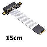 ADT-Link PCIe x4 Extension Adapter Cable Support NVMe SSD Interface PCIE 4.0x4 Full Speed K42DT with Power Cord