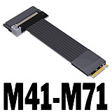 (ADT Link) M.2 NVMe Extension Adapter to U.2 SFF8639 SSD Solid State Drive PCIE 4.0x4 Full Speed (M41-M71 With Power Cord)