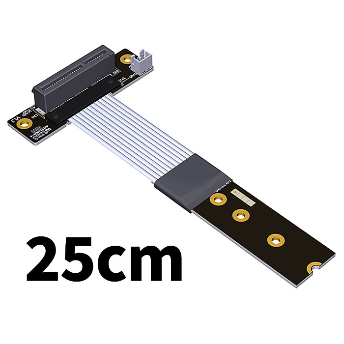 ADT-Link PCIe x4 Extension Adapter Cable Support NVMe SSD Interface PCIE 4.0x4 Full Speed K42DW K42DP K42DT-TU With Power Cord