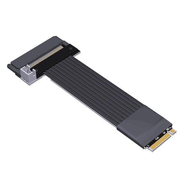 (ADT Link) M.2 NVMe Extension Adapter to U.2 SFF8639 SSD Solid State Drive PCIE 4.0x4 Full Speed (M41-M71 With Power Cord)