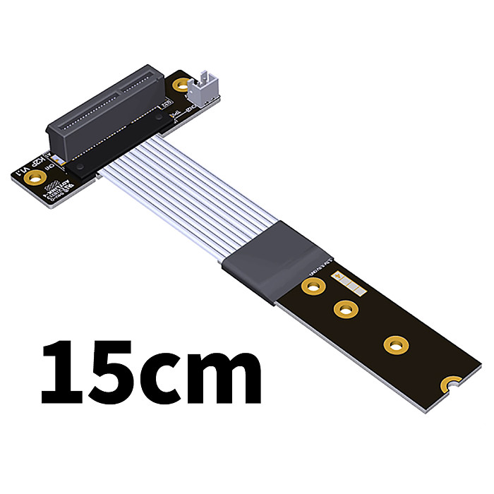ADT-Link PCIe x4 Extension Adapter Cable Support NVMe SSD Interface PCIE 4.0x4 Full Speed K42DW K42DP K42DT-TU With Power Cord
